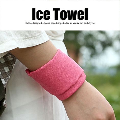[Serviette de sport] [Microfibre] [Mano] [Avec étui silicone] [Rapid sèche, ultra absorbante, légère] [Grise, rose, bleue] [Dimensions 30x80cm] (1/5)