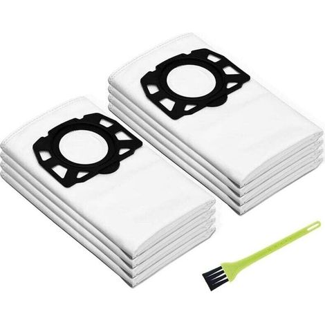 8-pack of filter bags for Kärcher vacuum cleaners WD4, WD5, WD6, MV4, MV5 and MV6, spare part accessory set for dirt removal bags for Kärcher 2.863-006.0--DTEKGAZ
