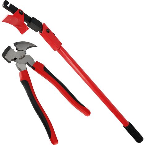 Outils tendeurs pour clôtures et barbelés - Tendeur de clôture 78cm - Pince pour clôture 25cm