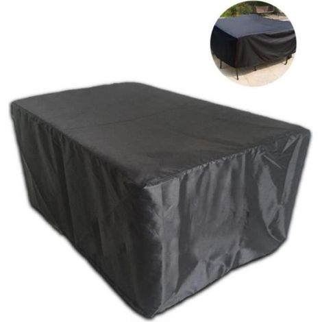 Housse De Table Rectangulaire - Polyester Oxford Impermeable - Pour Meubles Extérieurs - 213x132x74 cm - 1 Piece (1/4)