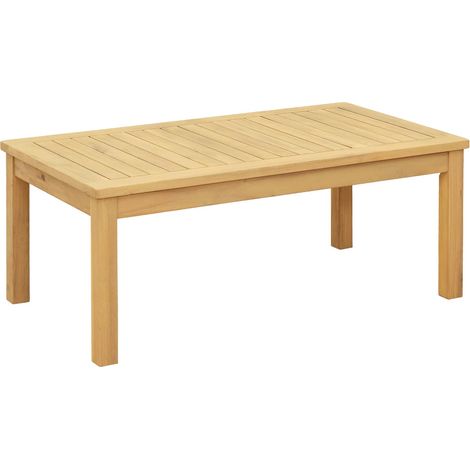 Coffee Table Light Acacia 90 x 50 x 36 cm Solid Acacia Wood vidaXL