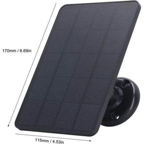 Panneau solaire 4W, chargeur de batterie, caméra Micro USB, panneau solaire pour appareils électroménagers (1/5)