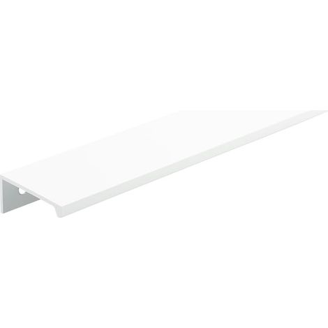 Poignée de meuble 116 mm profil Lucata poignée aluminium tiroir armoire porte meuble quincaillerie placard cuisine chambre, blanc mat (1/4)