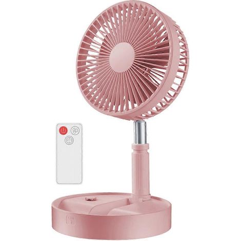 Ventilateur de table rechargeable USB, mini ventilateur portable sur pied, petit ventilateur pliable pour un refroidissement optimal (1/4)