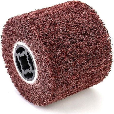 Schleifbürste, Synthetikfaserbürste für die Außenrenovierung, Ø 120 x 100 x 19 mm, Körnung 120 - Crezuo (1/4)