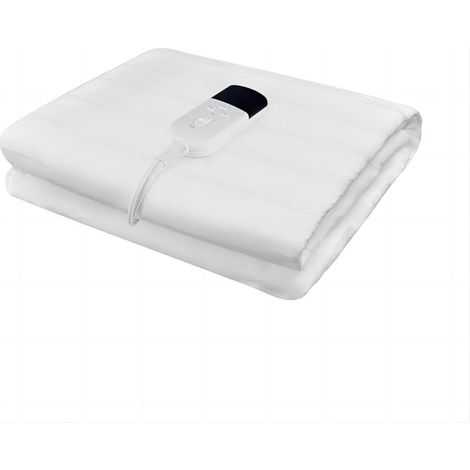 Couverture chauffante électrique minuterie Tapis Chauffant Grande Taille 160 130cm 220V Matelas Chaud Hiver Chauffage de lit (1/5)