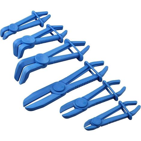 Pince à Colliers de Serrage de Pinces à Pincer les Tuyaux Droites et Coudées à 90° pour Tuyaux de Frein, Tuyaux de Carburant, Conduites de Gaz (1/4)
