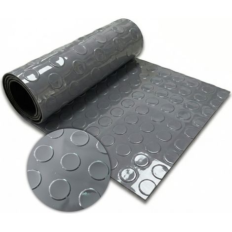 Revêtement de sol PVC Coin Mirror, Gris foncé, 110 x 450 cm