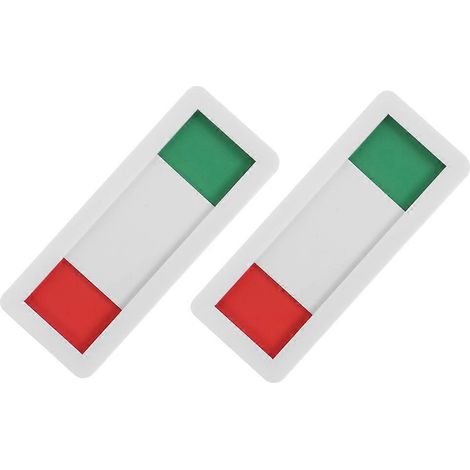 Panneaux de confidentialité pour salles de réunion, indicateurs de porte coulissante (usage bureau) - Lot de 12 (1/5)