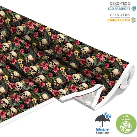 TESSUTI DECORATIVI PER ESTERNI OXFORD - Motivo Teschio I DX4233 (1/5)