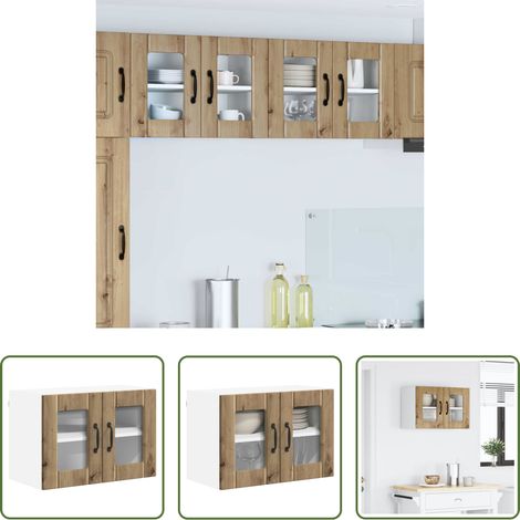 Küchenschränke Holz - Küchenschrank Artisan-Eiche 60 x 31 x 40 cm Holzwerkstoff (1/5)