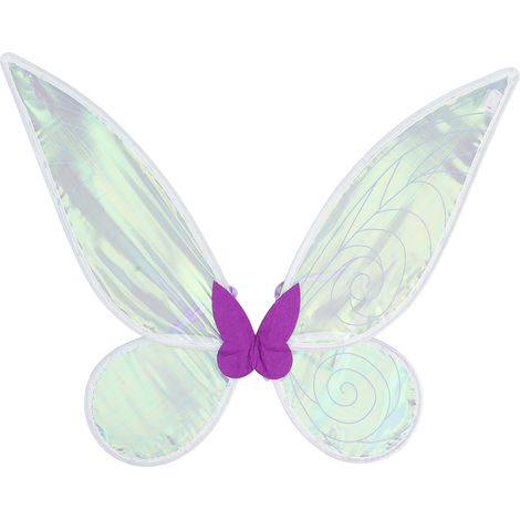 Ailes de fée LED lumineuses violette, ailes d'ange papillons scintillantes pour enfants, accessoire cosplay princesse, décoration photo spectacle (1/5)