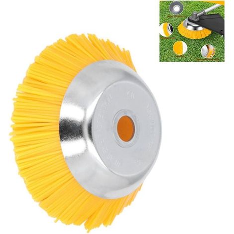 Brosse à mauvaises herbes 25mm Weed Brush Round Brush, Professional Brush Cutter Wild Herb Brush pour débroussailleuse (1/5)