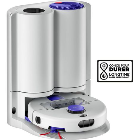 Robot aspirateur laveur Dyson R2 Nurovi™ Wash+Dry (gris pâle/bleu vinca)