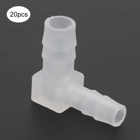 Raccord Aquarium - Coude 90 Degres - Pour Tuyau Pompe A Air - Diametre 6 mm Et 8 mm - 20 Unites (1/5)