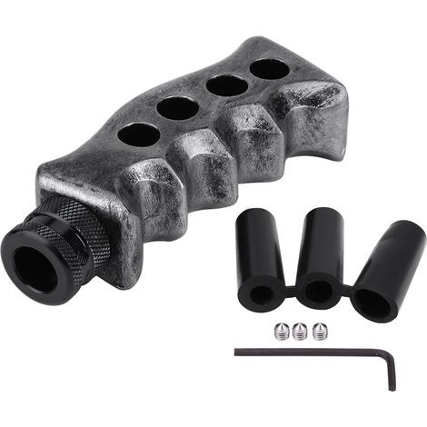Manche de levier de vitesses universel en titane pour voiture à transmission manuelle, pommeau en forme de pistolet. (1/5)