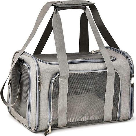 Sac de transport pour animaux avec ventilation latérale, sac de voyage pour chat, sac de transport pour petits chiens et chats (1/5)