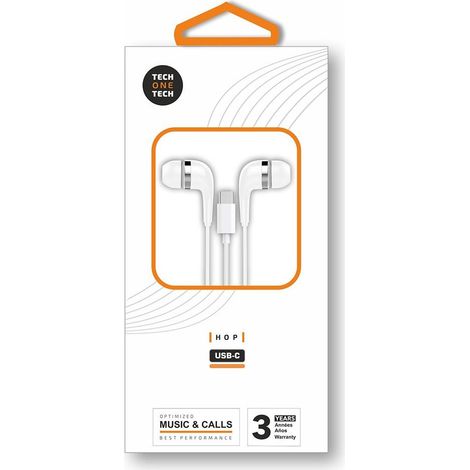 Auriculares Hop USB-C Blancos 2m (1/3)