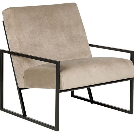 Armchair DELARY Velvet Taupe (1/5)