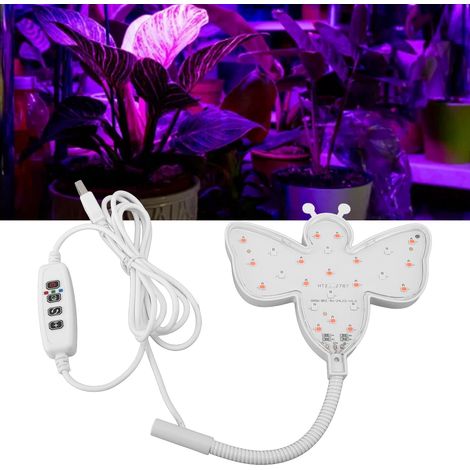Lampe abeille portable USB pour plantes, LED 5V à spectre complet, pour semis et plantes d'intérieur. (1/5)