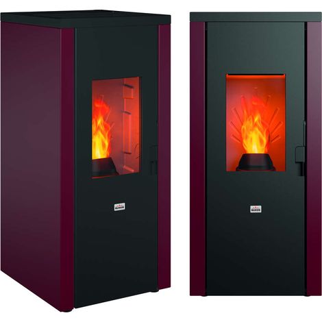 STUFE PELLET QUEEN 77EVO 5.0 BORDEAUX