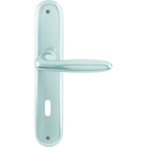 HOPPE® Drückergarnitur mit Langschild Verona 1510/273P, Aluminium, 2962220 (1/4)