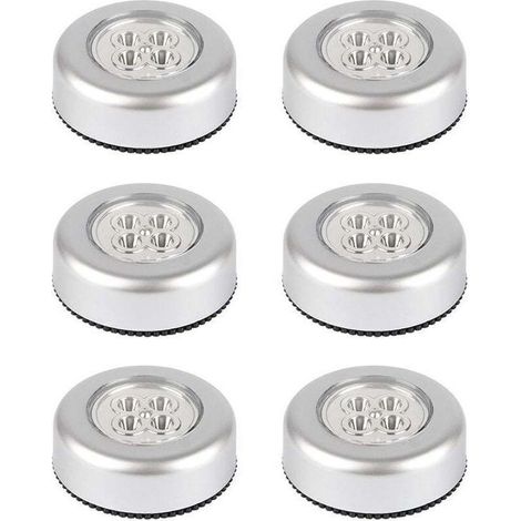 Lampe Tactile - Sans Fil - À Piles - Pour Placards Comptoirs Buanderies - Lot De 6 (1/4)