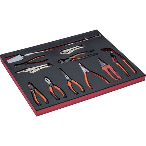 Pinze Bahco fit&go 3-3 vassoio in schiuma marcatura laser