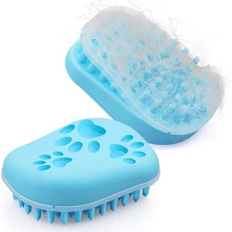 Brosse Chien,Chiot Chat Peign,Autonettoyante Bross Toilettage,pour Animaux Poils Longs et Poils Courts,pour Prendre Bain Massage (1/4)