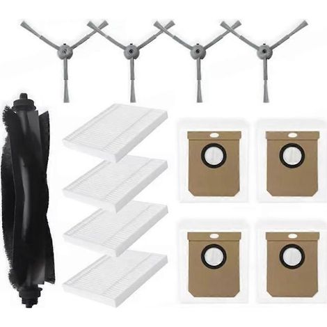 Pièces détachées pour aspirateur Eufy G50 Hybrid / L60 Hybrid / L60 Hybrid SES : brosse principale, filtre et sac à poussière. (1/5)