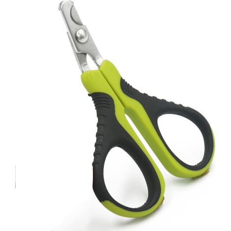 Coupe Griffes Chat Professionnels, Coupe Ongle pour Chiot Lapin Oiseau et Petits Animaux, Ciseaux à Ongles Courbe en Acier Inoxydable, Tondeuses à Griffes Portable, Accessoire Chat Lapin 1 pièce Oi-FR