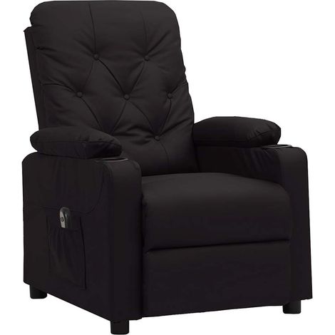 Maison Exclusive - Relaxsessel Elektrisch Schwarz Kunstleder (1/5)