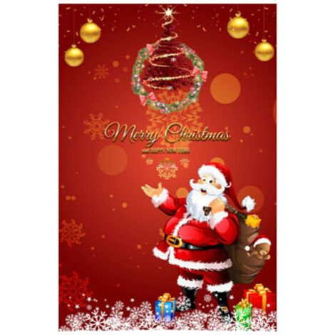 Tapis de Noël , style européen et américain, pour salon ou chambre, couverture intégrale, thème hôtel, idéal pour les séjours à domicile, tapis Père Noël 60 x 90 cm (1/4)