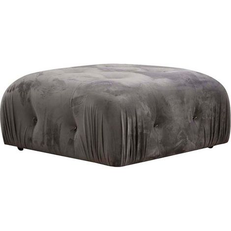 Fußhocker aus Samt 95x95cm Bubble PV - Grau