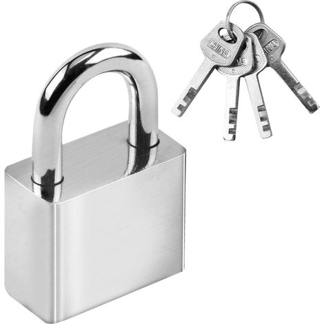 Vorhängeschloss 40mm mit 4 Schlüsseln, robust & wasserdicht für Spind, Garage, Schuppen