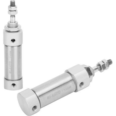 Vérin pneumatique compact double effet tige simple course 10 mm inox CDJ2B16-10B équipement industriel (1/5)