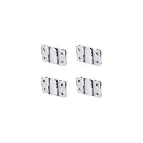 Support stationnaire,Supports de Montage Encastrés, Supports de Fixation Murale pour Tête de Lit Fixation Murale Verrouillage Z Clip Crochet Matériel pour Meubles Connexion, Images Miroirs Fr (1/5)