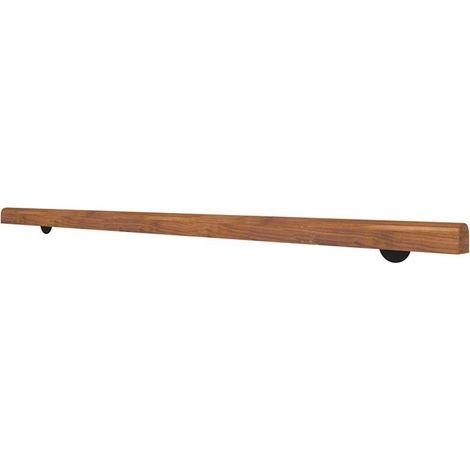 Rambarde en bois massif : 50-300 cm, fixation murale antidérapante, pour escalier – Supports en fer robustes, idéale pour les personnes âgées et les chambres d’enfants. (1/5)