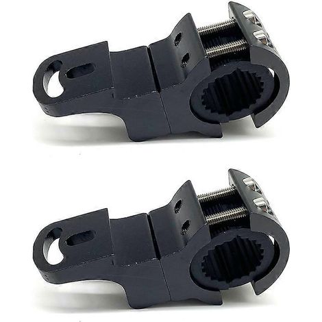 Support de fixation pour phare de moto, fixation à trou unique, en alliage d'aluminium, pour pare-chocs et barre de protection, support d'extension pour tube de phare LED (Nouveau support de phare noi (1/5)