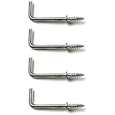 Bulk Hardware BH04448 Crochet de placard plaque au zinc brillant, 13 mm, Set de 24 Pieces