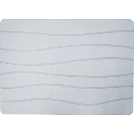 Tapis de Bain en Diatomite "Ondelina" 50x70cm Blanc (1/3)