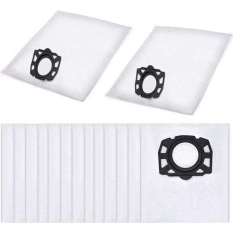 15Pcs Sac Aspirateur, XU, Compatible avec le pour Karcher Sacs de rechange Aspirateurs WD2 Plus, Karcher WD 3, WD 3 Battery, KWD 1, KWD 2, KWD 3, MV 3, SE4001, SE4002, Sac Aspirateur Universel - (1/4)
