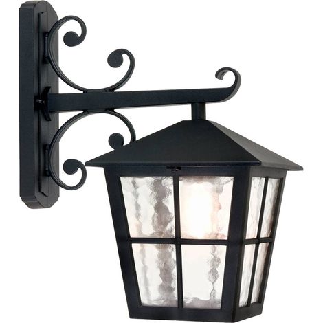 Elstead Canterbury - Lanterna da parete per esterni a 1 luce Nera, E27 (1/5)