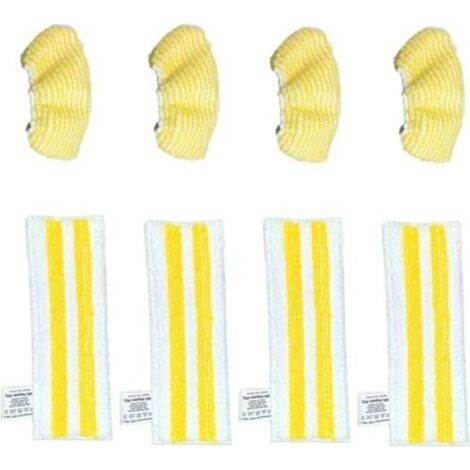 Chiffon de nettoyage, housse de nettoyage en microfibre et accessoires pour balai vapeur compatibles avec les aspirateurs à main Kärcher SC2, SC3, SC4 et SC5