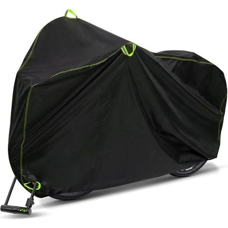 Housse de vélo d'extérieur,Housse de vélo imperméable et robuste, résistante à la poussière, aux UV, respirante, avec boucle antivol pour scooter, camping-car, trajets urbains (1/4)