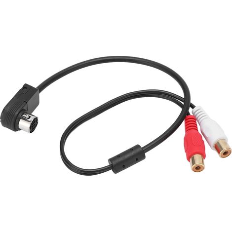 Adaptateur de câble audio RCA AUX IN pour autoradio Alpine KCA121B Ainet Player 9887 105 117 9855 (1/5)