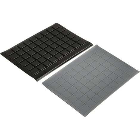 Butée adhésive Adhésif 3M Carré mince 10.4mm en PUR ( Prix pour Sachet de 108 )