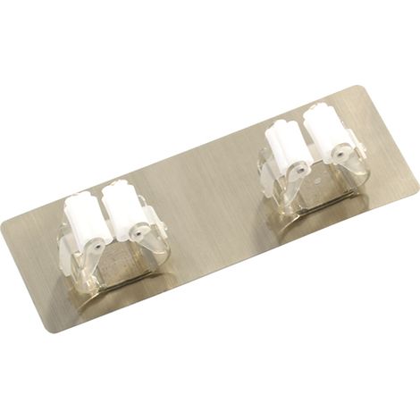 Selbstklebender Besenhalter, Aufbewahrungsorganizer für Besen und Wischmopps, ideal für Küche, Bad, Garten und Garage.