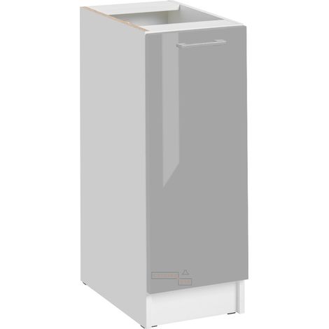 Mobile base da cucina Eco Grigio Brillante a 1 anta L 30 cm (1/5)