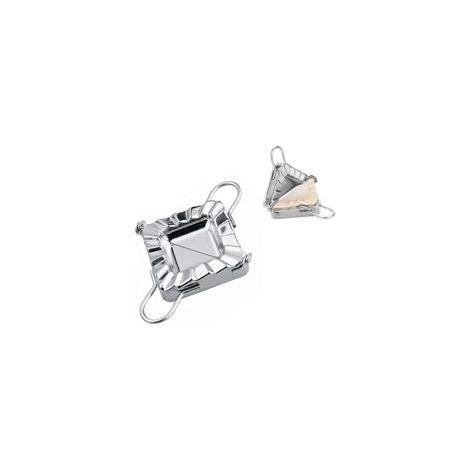 Macchina per ravioli triangolari, piccola trafila da taglio in acciaio inox, macchina per tagliare e modellare la pasta per ravioli - per mini tortine cinesi (quadrati) - Crezuo